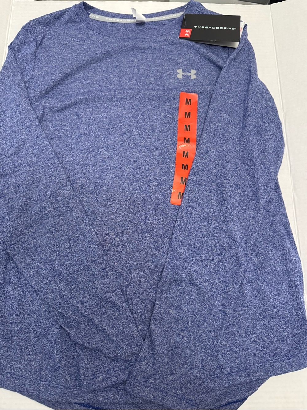 Under Armour Purple Heather Long Sleeve Threadborne Tee